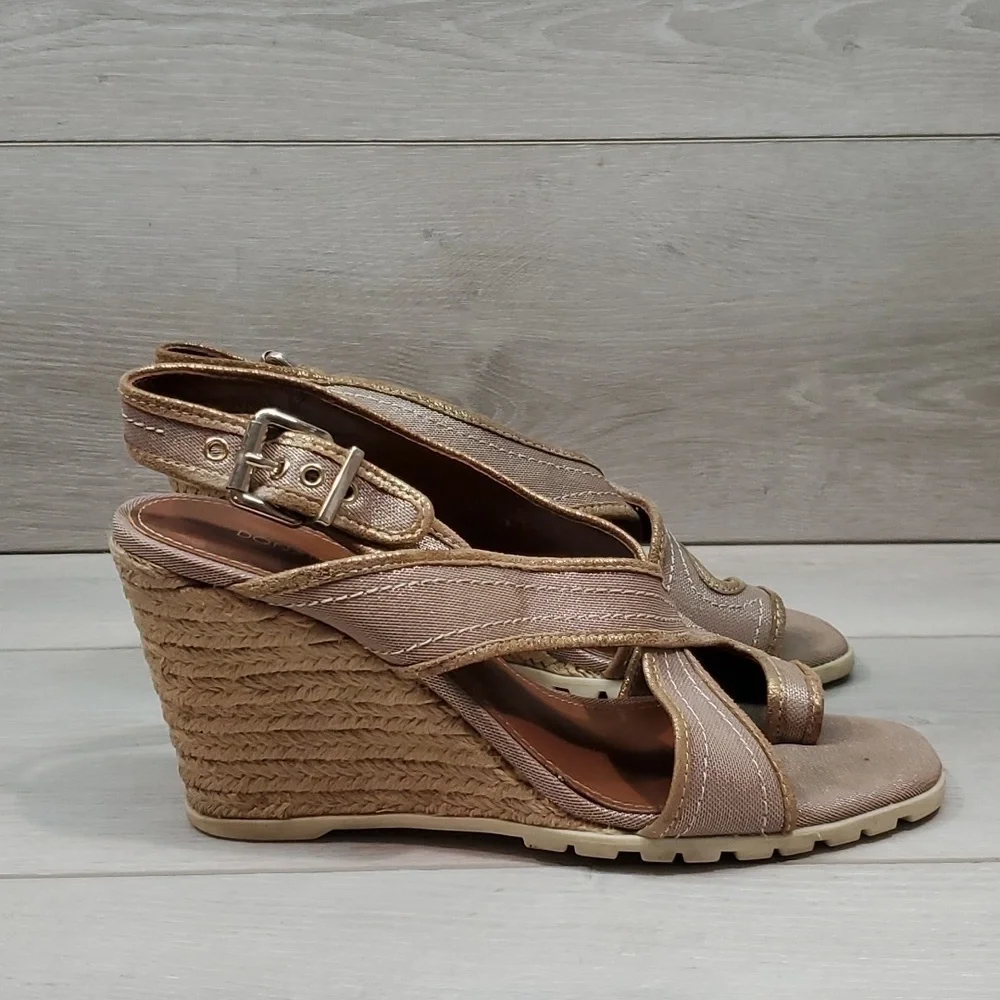 Donald j Pliner Womens Burgos Espadrille Wedge Sandals Shoes sz 9.5M
